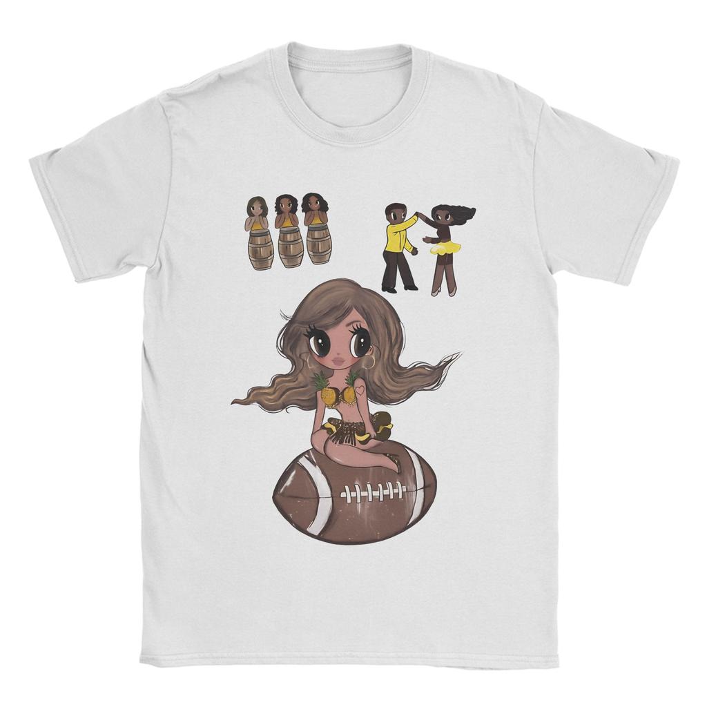 Karol G Chibi Latina Girl On Football With Dancer Characters Tshirt Summer Y2k Casual T Shirts Cotton Tshirt For Unisexs Tees