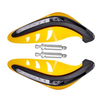 Accessoires de voiture 1 paire de protège-mains de protection avec lumière LED résistant aux rayures, remplacement direct pour moto, bouclier de protection solide pour moto