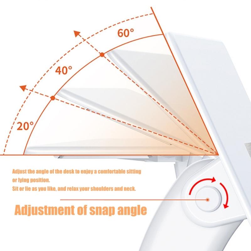 Portable Vehicle Desk Holders Stand for Work Study and Eating Adjustable Height Adjustment 5cm ABS Aluminum Construction
