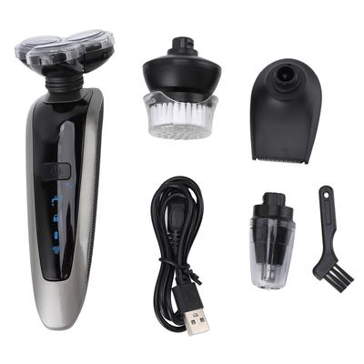 Electric Beard Trimmer for Men 4D Floating Head Cordless IPX6 Waterproof USB Rechargeable Rotary