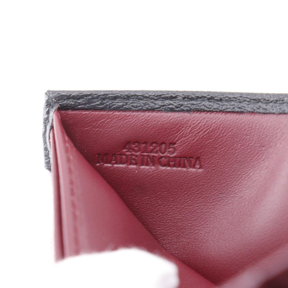 Loewe Anagram Bi-Fold Wallet 103.30.302 Bill Compartment Black Leather Mens Used