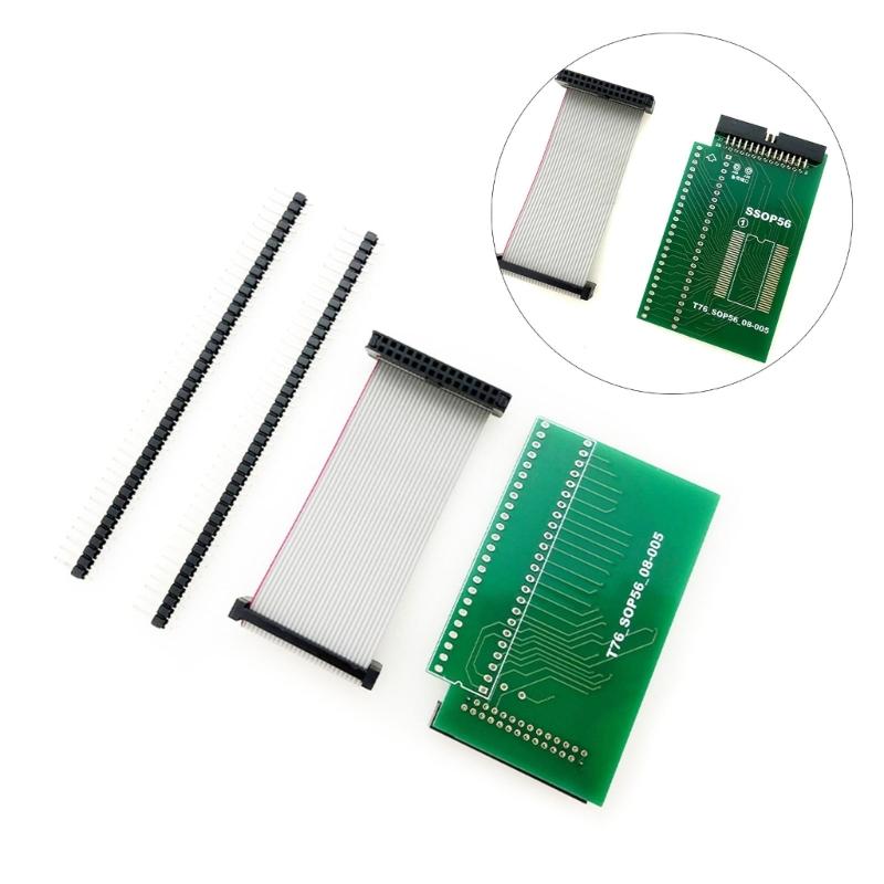 SSOP56 Adapter Socket 0.8mm Pitches SOP56 08-005 SSOP56 Adapter Board Replacement For T76 Chip Programming Testing