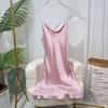 Silk Nightdress Sexy Swinging Collar 100% Mulberry Silk Suspender Pajamas Women's Home Dress Silk Pure Desire Style New