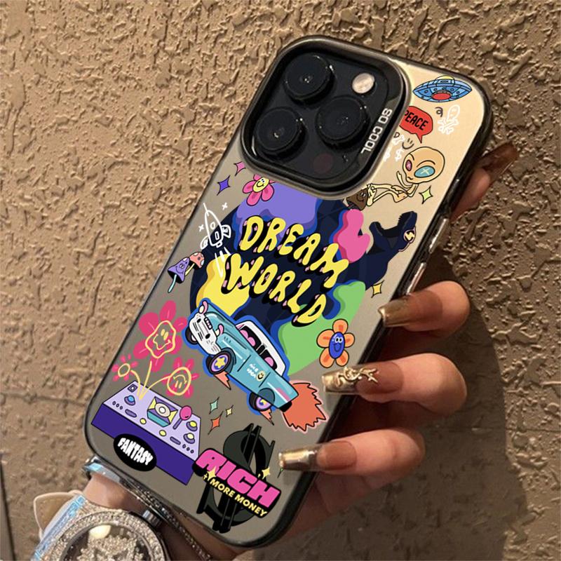 Case For Samsung S24 Ultra Case Colorful Retro Car Phone Case For S23 FE S22 S21 Plus A15 A35 A55 A34 A14 A33 A53 A52s Cover