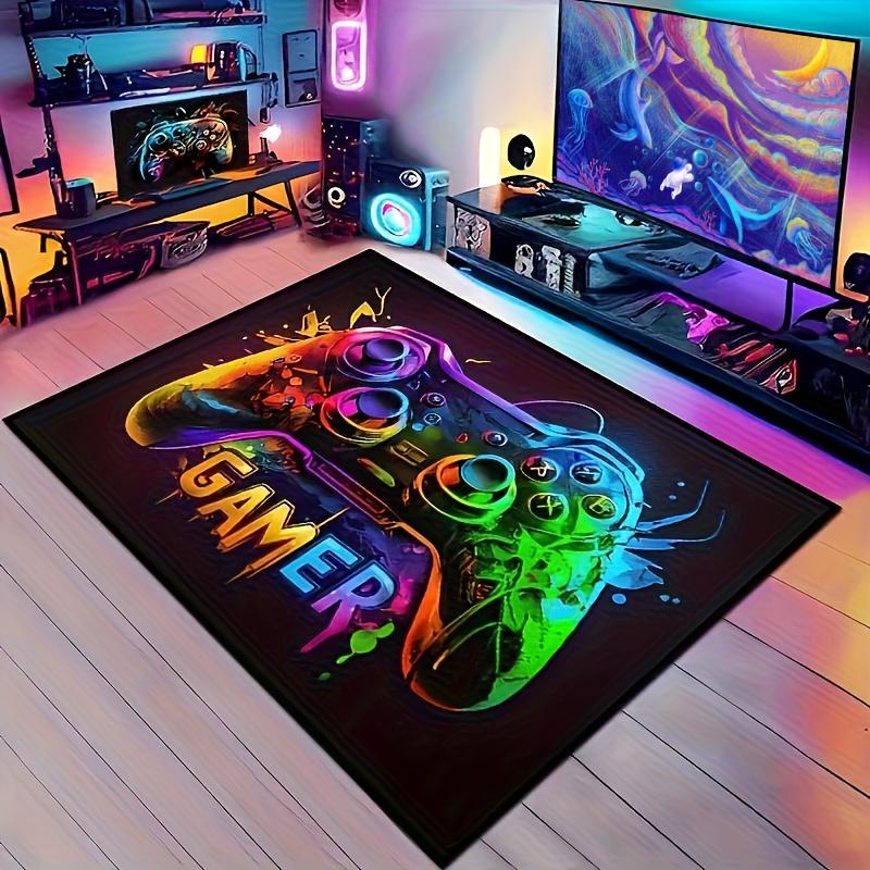 Game Controller Carpet Cyberpunk Style Rug Soft Non-Slip Home Decor, Suitable For Game Rooms, Rooms, Living Rooms 60x90cm 24x36inch