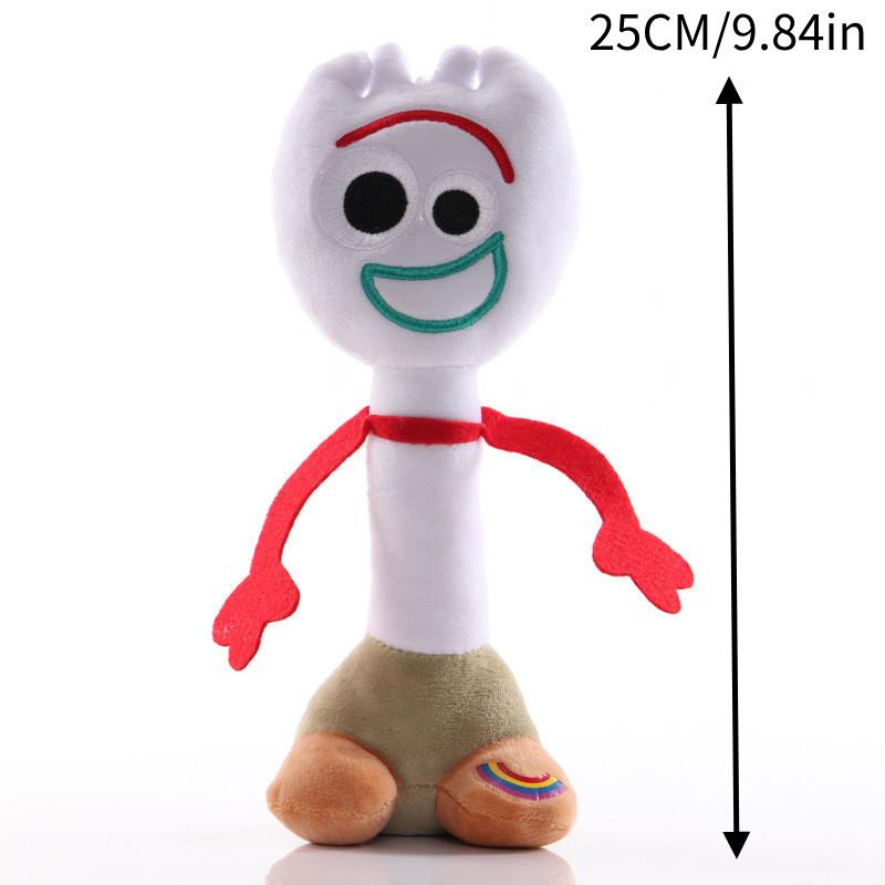 Rozkošní plyšoví panáčci Woody a Forky z Příběhu hraček 4 z ultra měkké krátké plyšové látky