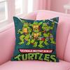 Fashion TTeenage Mutant Ninja Turtlesed Cushion Cover Premium SkinFriendly Pillow Case MultiPurpose for Home Office Travel