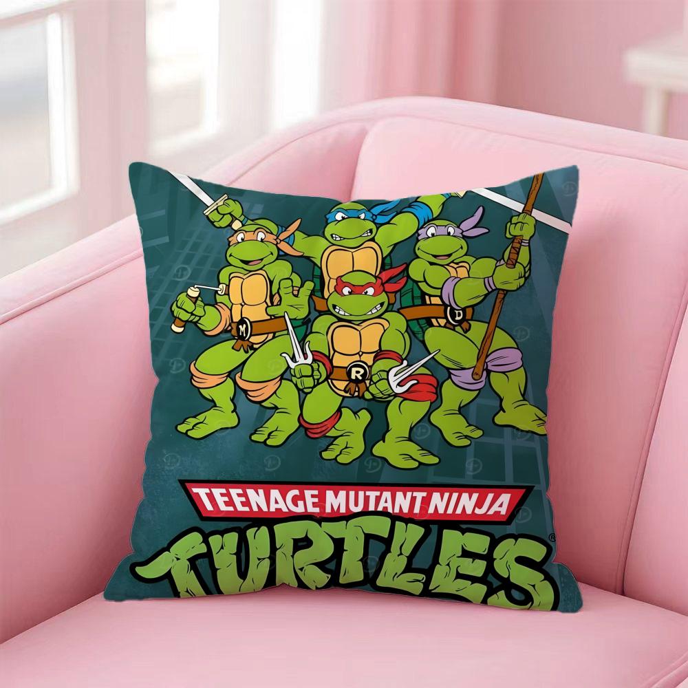 Fashion TTeenage Mutant Ninja Turtlesed Cushion Cover Premium SkinFriendly Pillow Case MultiPurpose for Home Office Travel