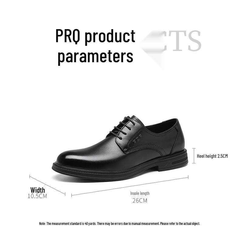 Red Dragonfly Men's Genuine Leather Derby Shoes - Formal, Business, or Wedding Style, Ideal with Suits.