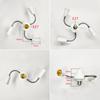 Adjustable White E27 Base Light Socket Splitter Led Bulbs Holder Converter With Extension Hose Lamp Holder