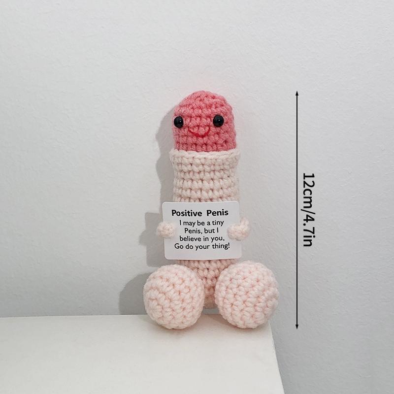 Crochet Ornament Desk Accessories Handmade Doll Birthday Party Decoration Party Gift Favors Hand Knitted Ornament