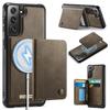 CaseMe Me80 Magnetic RFID Wallet Phone Case For Samsung Galaxy S24 FE 5G, Detachable Multi Card Slot Kickstand Anti-Theft Cover