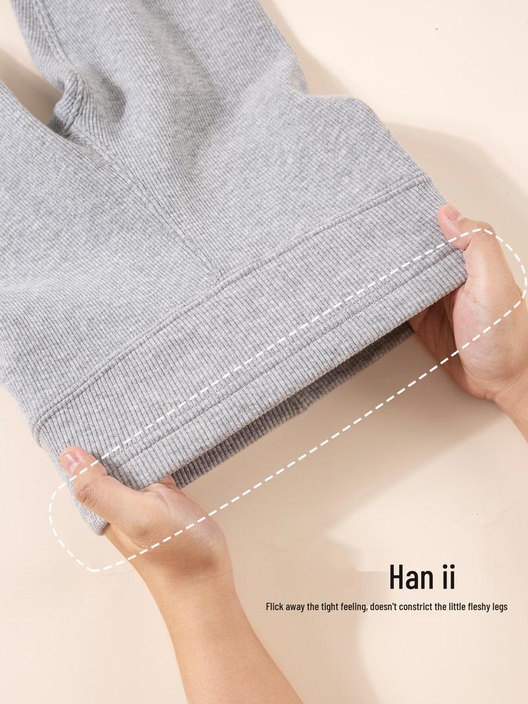 2025 Winter Tongbei Girls' Fleece-Lined Solid Leggings - Thick, Fashionable, and Warm