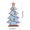 Yousheng Weihnachtsbaumschmuck Bonbonfarben Lebkuchenmann Design Holz Tischdekoration Wand Kaminregal Ornament Geschenk