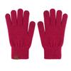 Knitted Gloves For Warm Outdoor Use, Solid Color With Fleece And Windproof Yarn Gloves For Cycling