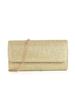 Women's Evening Bag: Handheld or Crossbody with Shiny Stitching Details