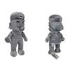 Pelúcia Super Mario 28cm Mario Prata Posição Sentada Mario de Metal Atacado