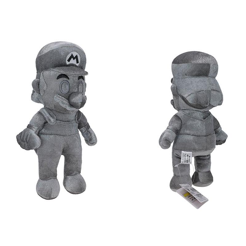 Pelúcia Super Mario 28cm Mario Prata Posição Sentada Mario de Metal Atacado