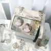 Y2k Women Vintage Ita Shoulder Bag Lolita Girl Transparent Pocket Fashion Aesthetic Crossbody Bags Cute Bow DIY Display Handbags