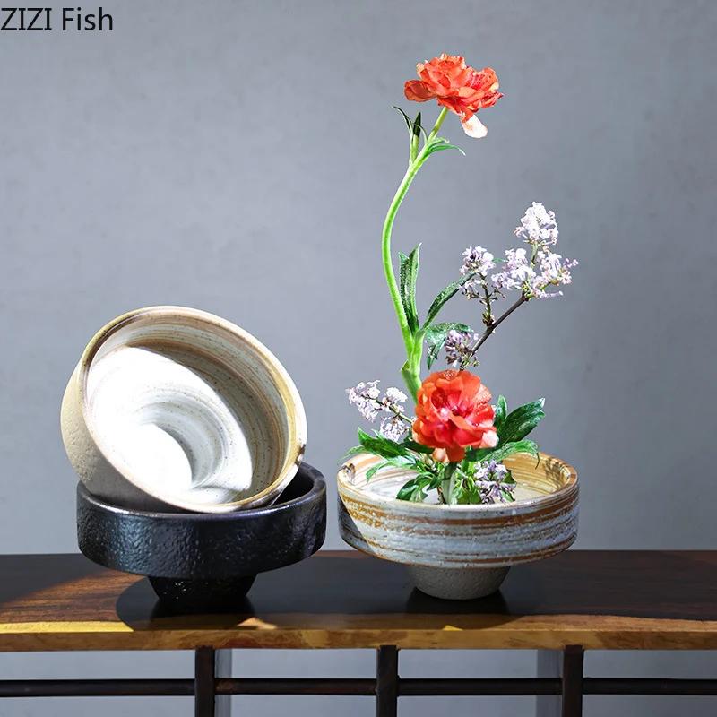 Creative Small Flowers Pots Desk Decoration Floral Arrangement Artificial Flower Decorative Ceramic Vases Room Aesthetic Decor