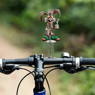 Decoración Animal Oscilante Decoración de Mono Acrílico 2D con Resorte Adorno para Salpicadero de Coche de Conejo de Dibujos Animados