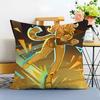 Game Genshin Xilonen Cushion Cover Washable Linen Pillowcase Soft For Sofa Bed Cozy Home Room Decor