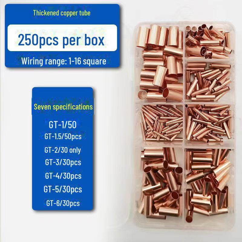 

Тонкостінний з’єднувач для дроту з мідної трубки GT для обтиску та холодного пресування.