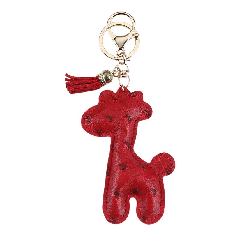 

Брелок для ключей из искусственной кожи с кисточками из палевого дерева, изысканный рюкзак, украшения, аксессуары для женщин и девочек, креативные подарки на брелок