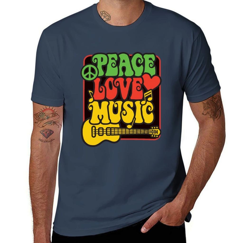 Rasta Peace Love Music TShirt Summer Festival TShirt