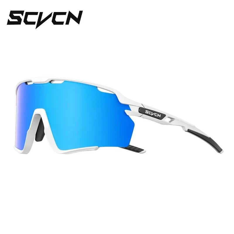 SCVCN UV400 Bicycle Goggles Mountain Road Bike Eyewear Multi Colors Running Hiking Driving Cycling Sunglasses for Men Glasses