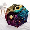 1pc YinYang Celestial Automatic Open/Close Umbrella with Windproof, Functional Design, 8-Rib Sturdy Canopy