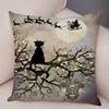 Double Print Cute ElegantCushion Cover Decor Cartoon Animal Pillow Case for Sofa Home Car Soft Plush Throw Pillowcase