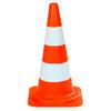 FLUORESCENT POLYETHYLENE SIGNAGE CONE. 52cm
