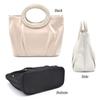 2way Pearl Handle Party Bag Wedding Large Beaded Tote Silver [PLEX] Women's