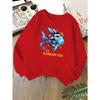 Kids Unisex Crewneck Sweatshirt, The Rainbow Fish Starfish Print Soft Fleece Pullover Suitable For Kids Over 4 Years Old