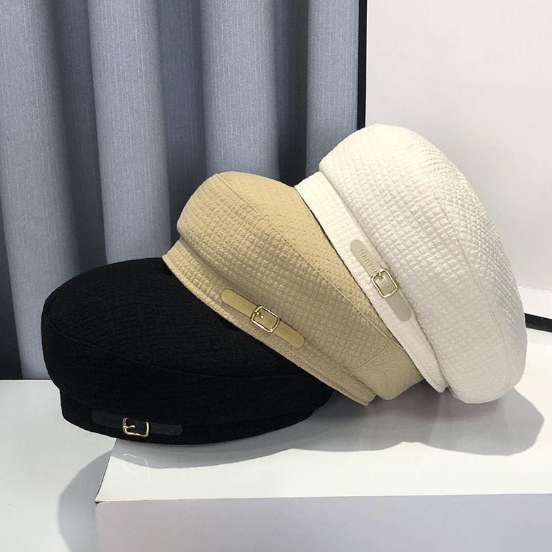 Beretă cu cataramă de centură retro Anglia Femei iarnă Temperament Sense Cap Niche Design Sense Classic Belle Cap Painter Hat