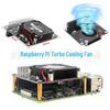 Raspberry Pi 3B+/4B Turbo Cooling Fan with LED-Controlled GPIO Expansion