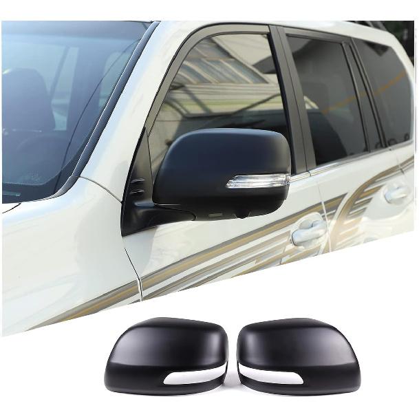 Tür-Rückspiegelkappe Kompatibel mit Toyot@ Land Cruiser Prado FJ150 150 2010-2019, ABS Außen-Seitenspiegelabdeckung Schutzleiste