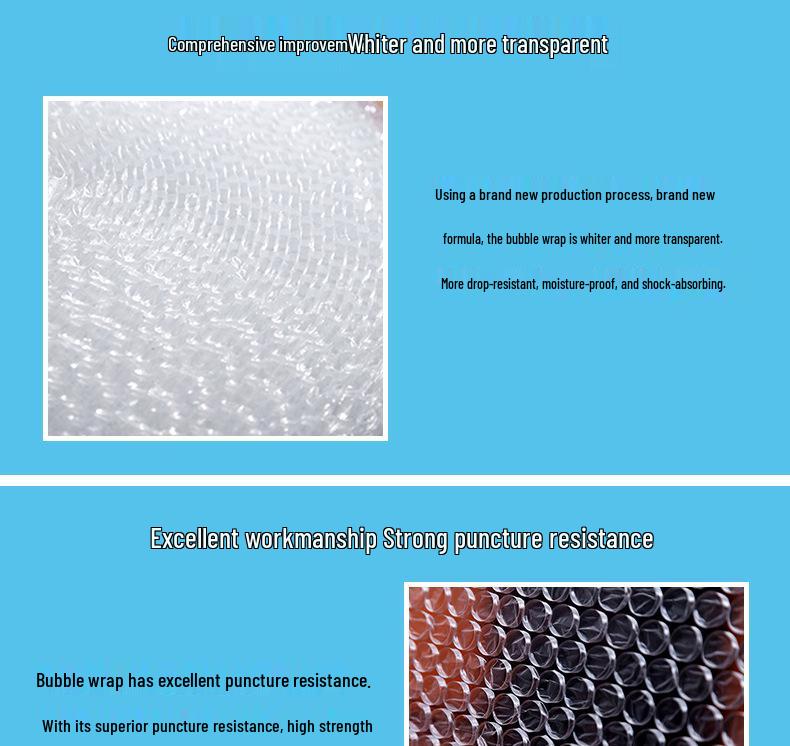 Protective 30cm Bubble Wrap - Shockproof Cushioning Foam Packaging Film