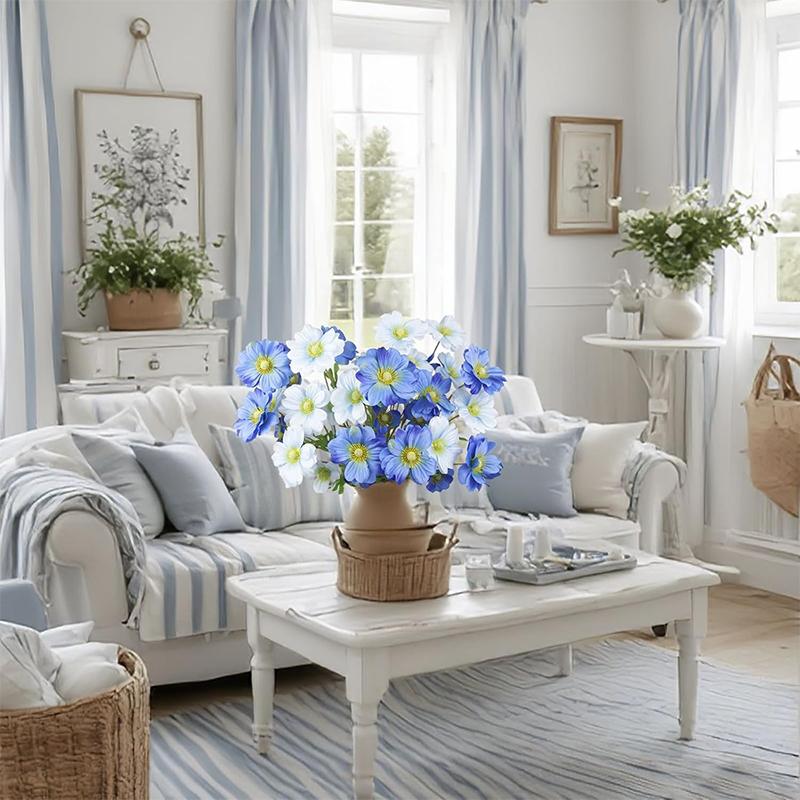 74CM 4Heads Silk Artificial Orchid Flower Branch for Home Room Wedding Decorations Indoor Vase Flower Arrangement Decoration