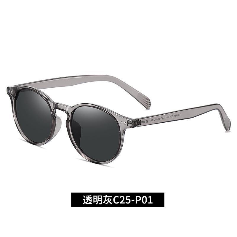 New vintage polarized sunglasses TR3331Classic European and American round-frame sunglasses for men and women, fashionable sun glasses