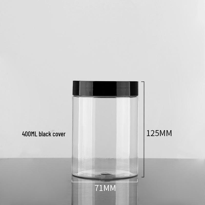 Plastic Pet Cream Bottle: 30g/50g/100g with Black Lid, 68Tooth Design, for Skincare, 700g