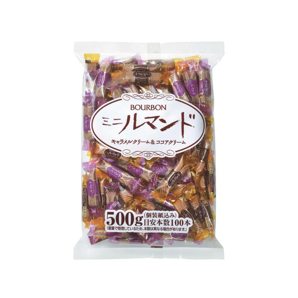 Japan Bourbon Tokyu Mini Lumand Caramel Cream & Cocoa Cream Assortment 500g