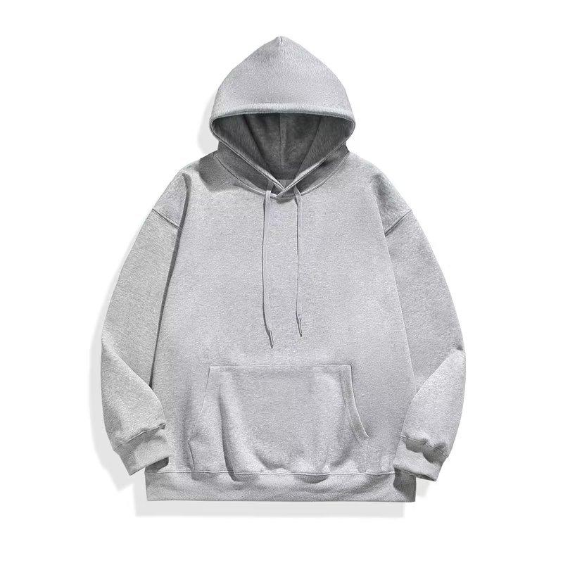 Fleece thickened sweater for men and women of the same 400g heavy Chinese cotton ins loose hooded autumn and winter clothes