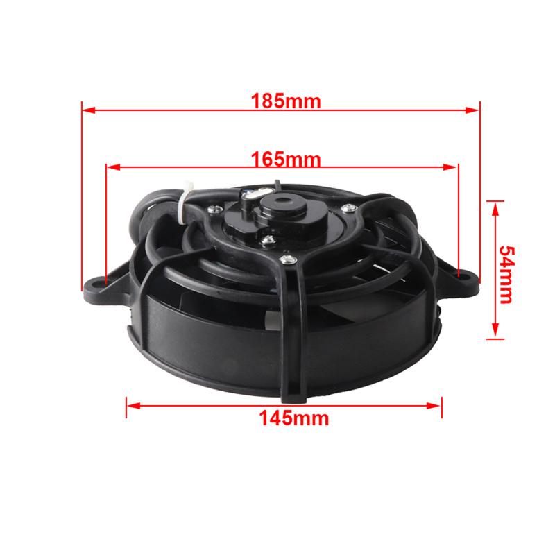 Motorcycle Radiator Cooling Cooler 5" Electric Fan M16 Temp Sensor For China 150cc 200cc 250cc 4x4 ATV UTV Buggy Quad Bike Parts