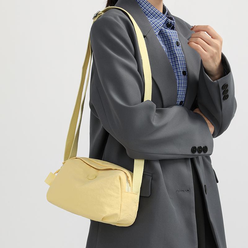 Damen Schultertasche Einfarbig Umhängetasche Wasserabweisende Nylontasche