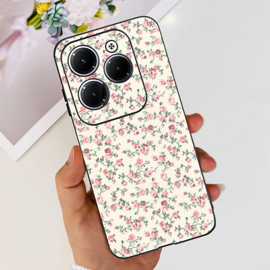 For Infinix Hot 40 Pro Case X6837 Cute Fashion Cover Soft Silicone Phone Case For Infinix Hot 40i Hot40 Pro Hot40i Fundas Bumper