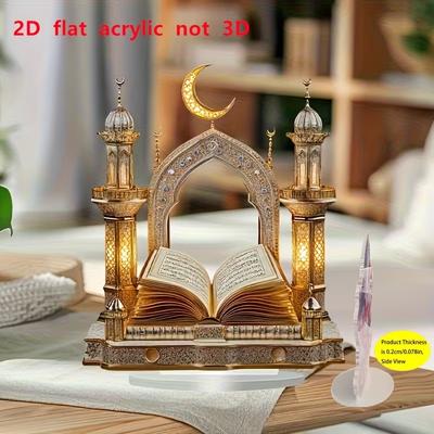Quran Ornaments Are Desktop Decorations for Eid Al Fitr, Suitable for Home and Kitchen Decoration As Pre Eid Gifts