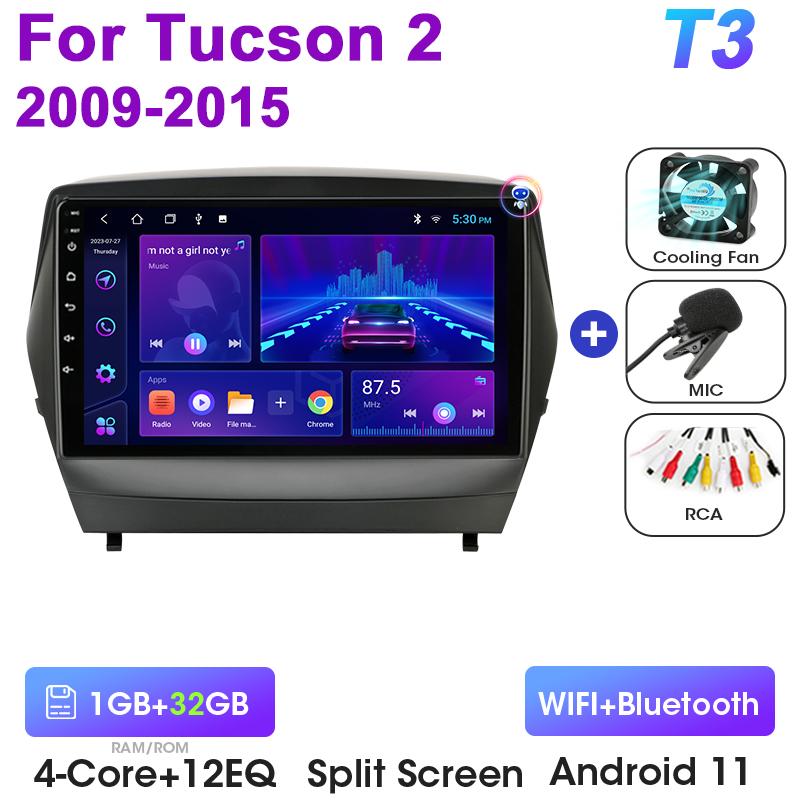 2 Din Android 12 Autoradio Für Hyundai Tucson 2 LM IX35 2009 - 2015 Multimedia Video Player GPS 4G Carplay Auto Stereo Kopf Einheit