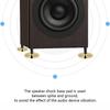 25x5mm Speaker Feet Pad Gold Speaker Amplifier Holder DVD Player Feet Mat  Speaker Amplifier